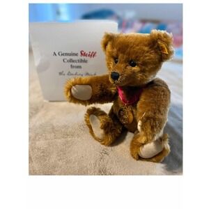 Steiff Danbury Mint‎ Mohair Teddy Bear Jointed w/ Medal